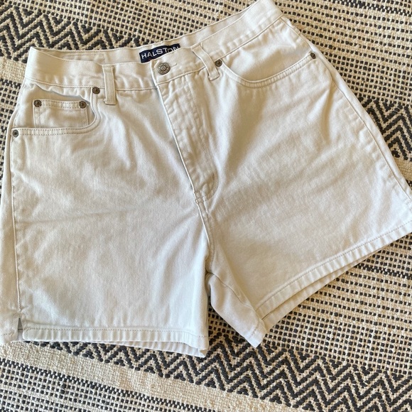 Vintage Pants - Vintage Halston Shorts 10 High Waisted Mom Y2K 90s